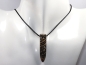 Preview: leopard rhyolite with cord or silver 925
