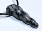 Preview: snowflake obsidian with cord or silver 925