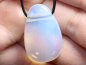 Preview: opal glass with cord or silver 925