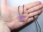 Preview: amethyst with cord or silver 925