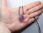 Preview: amethyst with cord or silver 925