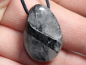 Preview: tourmaline quartz with cord or silver 925