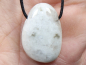 Preview: white labradorite with cord or silver 925
