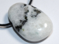 Preview: white labradorite with cord or silver 925