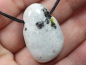 Preview: white labradorite with cord or silver 925