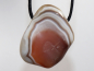 Preview: Botswana agate with cord or silver 925