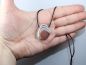 Preview: Botswana agate with cord or silver 925