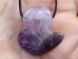 Preview: amethyst with cord or silver 925