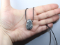 Preview: pinolite with cord or silver 925