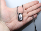 Preview: hypersthene with cord or silver 925