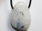Preview: white labradorite with cord or silver 925