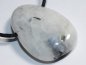 Preview: white labradorite with cord or silver 925