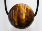 Preview: tiger's eye with cord or silver 925
