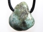 Preview: emerald in quartz with cord or silver 925