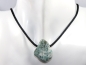 Preview: emerald in quartz with cord or silver 925