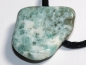 Preview: emerald in quartz with cord or silver 925