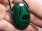 Preview: malachite with cord or silver 925