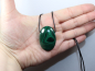 Preview: malachite with cord or silver 925