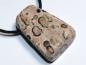 Preview: leopard rhyolite with cord or silver 925