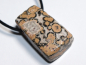 Preview: leopard rhyolite with cord or silver 925