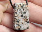 Preview: leopard rhyolite with cord or silver 925