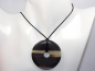 Preview: black banded jasper with cord