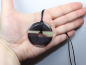 Preview: black banded jasper with cord