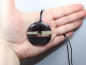 Preview: black banded jasper with cord