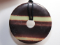 Preview: black banded jasper with cord