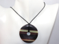 Preview: black banded jasper with cord