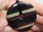 Preview: black banded jasper with cord