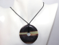 Preview: black banded jasper with cord