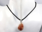 Preview: sunstone with cord or silver 925