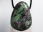 Preview: ruby in zoisite with cord or silver 925
