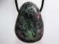 Preview: ruby in zoisite with cord or silver 925