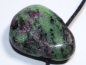Preview: ruby in zoisite with cord or silver 925