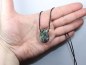 Preview: ruby in zoisite with cord or silver 925