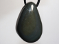 Preview: rainbow obsidian with cord or silver 925