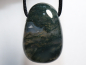 Preview: moss agate with cord or silver 925