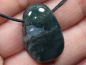 Preview: moss agate with cord or silver 925