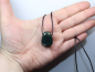 Preview: moss agate with cord or silver 925