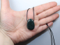 Preview: moss agate with cord or silver 925