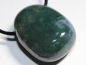 Preview: moss agate with cord or silver 925