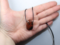 Preview: mahogany obsidian with cord or silver 925