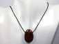 Preview: mahogany obsidian with cord or silver 925