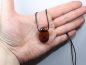 Preview: mahogany obsidian with cord or silver 925