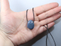 Preview: blaue Koralle mit Band oder Silber 925