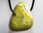 Preview: lizardite with cord or silver 925