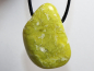 Preview: lizardite with cord or silver 925