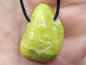 Preview: lizardite with cord or silver 925